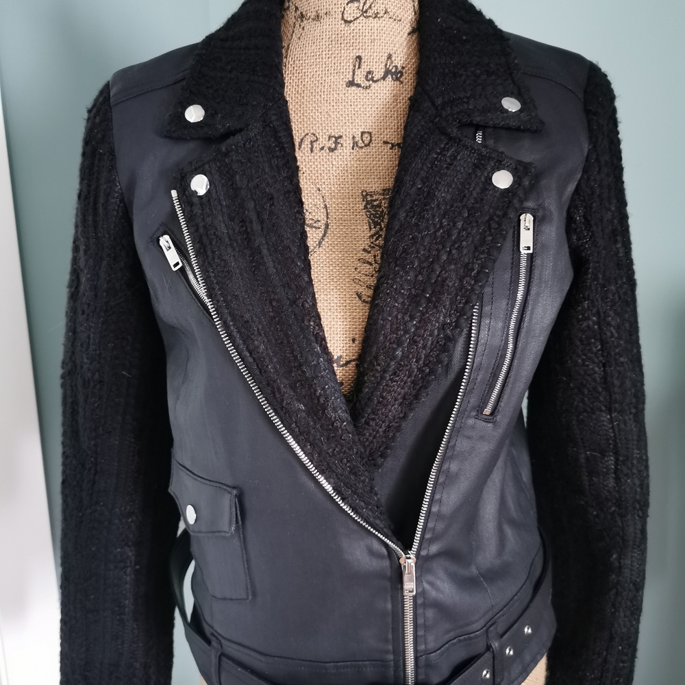 7 for All Mankind Mahalia Kent Moto Style Jacket